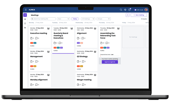During the Meeting Sherpany Mockup