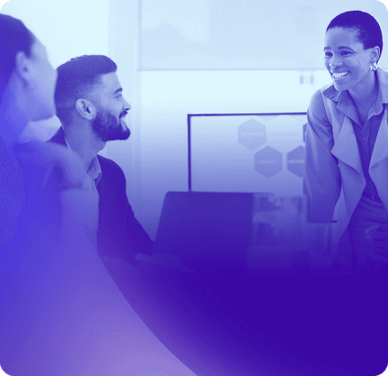 People smiling in the office