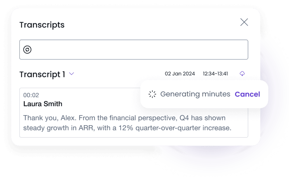 Automate meeting minutes
